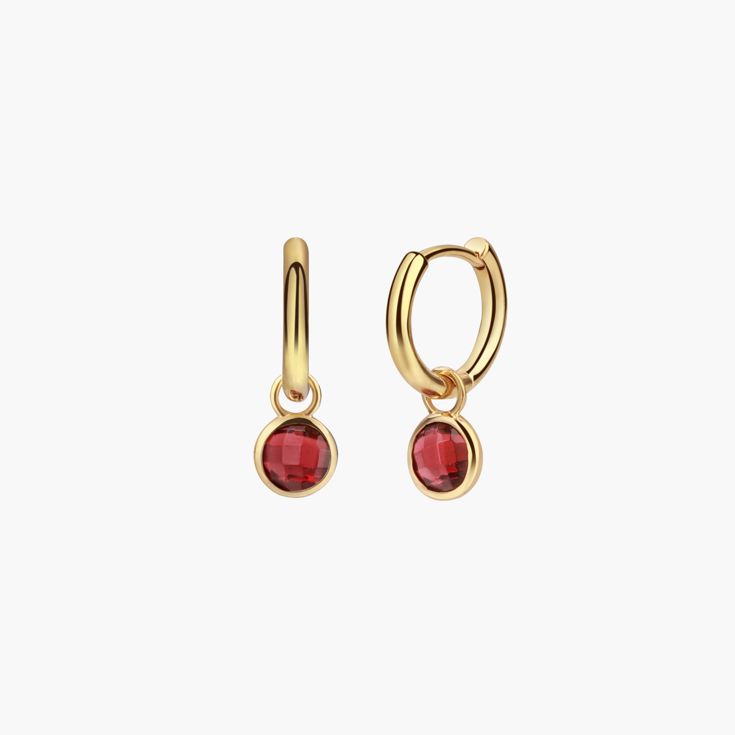 Boucles d'oreilles Gemia en pierres Grenat - SLOYA